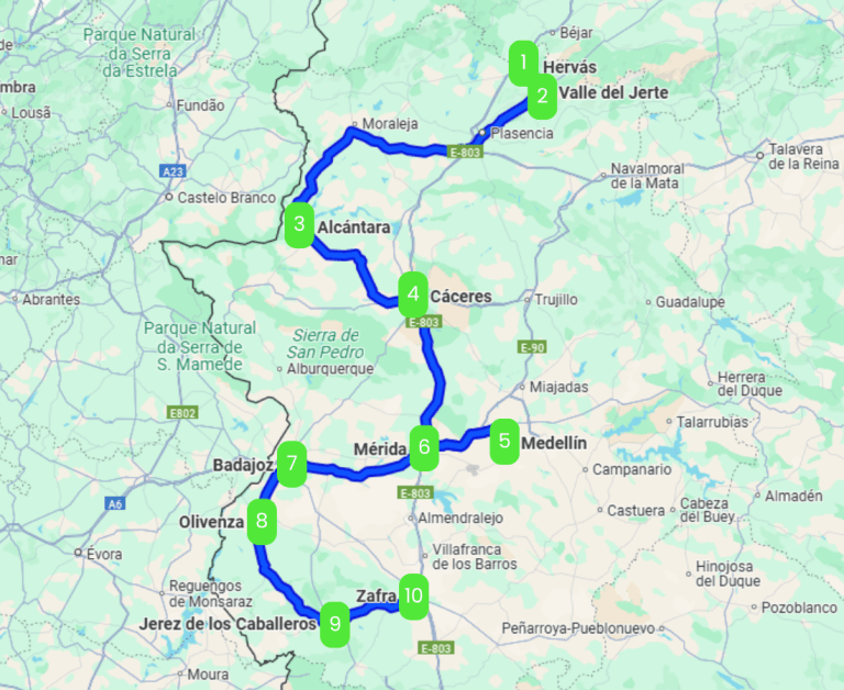 Mapa de PATA NEGRA