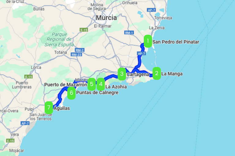 Mapa de LOS PRIMEROS NAVEGANTES