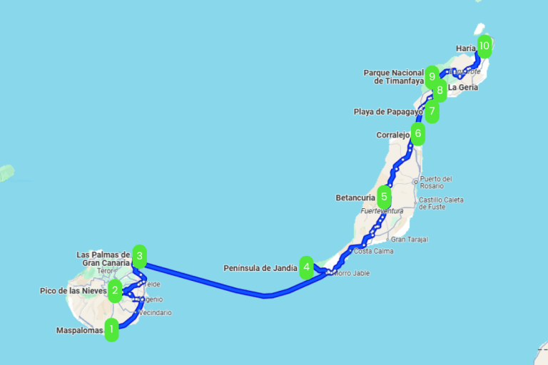 Mapa de LAS ISLAS DEL ESTE