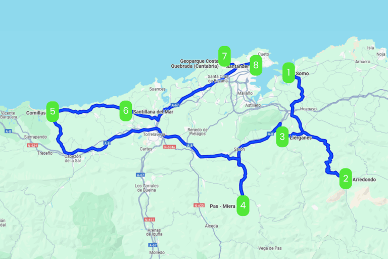 Mapa de PUEBLOS DE LAS PEÑAS