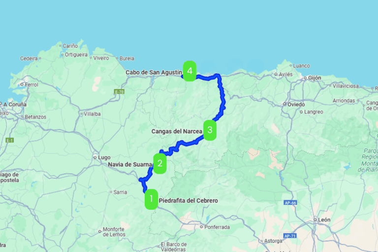 Mapa de TIERRAS DEL NAVIA