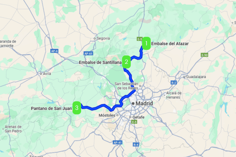 Mapa de PANTANOS DE MAYRIT